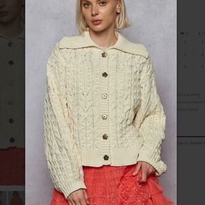 💕POL “ Janese “ POL Button Up Chenille Sweater 82